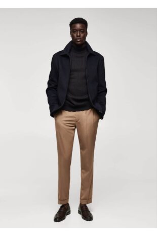 بافت لاجورد مردانه مانگو 57025958