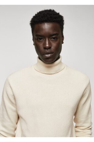 بافت سفید مردانه مانگو 57025959