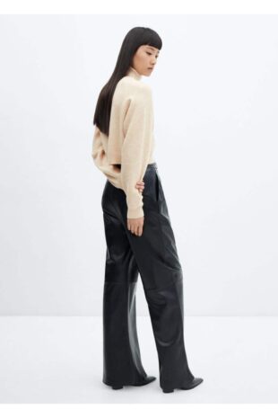 بافت بژ زنانه مانگو 57007740