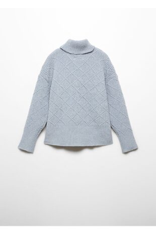 بافت آبی دخترانه مانگو 57029114