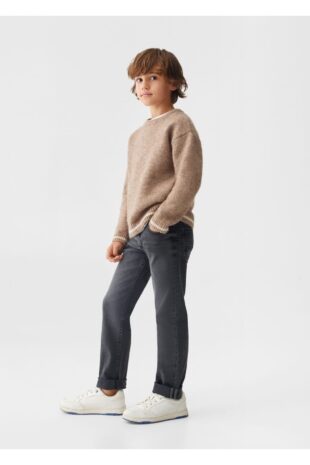 بافت قهوه ای پسرانه مانگو 57046721