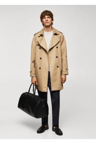 بافت خاکستری مردانه مانگو 57005962