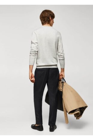 بافت خاکستری مردانه مانگو 57005962