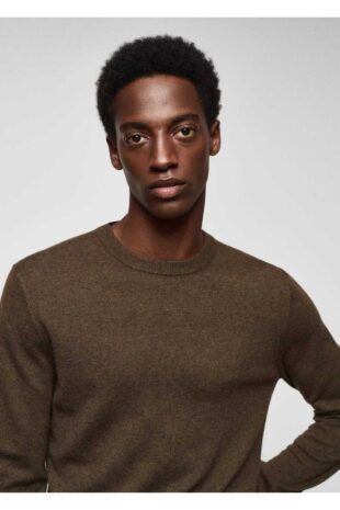 بافت خاکی مردانه مانگو 57005962