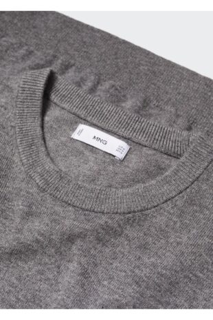 بافت خاکستری مردانه مانگو 57005962