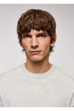 بافت خاکستری مردانه مانگو 57005962