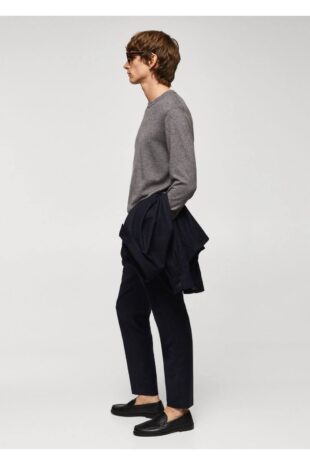 بافت خاکستری مردانه مانگو 57005962