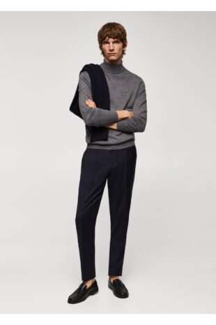 بافت خاکستری مردانه مانگو 57005963