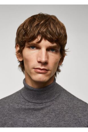 بافت خاکستری مردانه مانگو 57005963