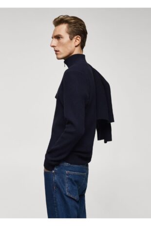 بافت لاجورد مردانه مانگو 57007728