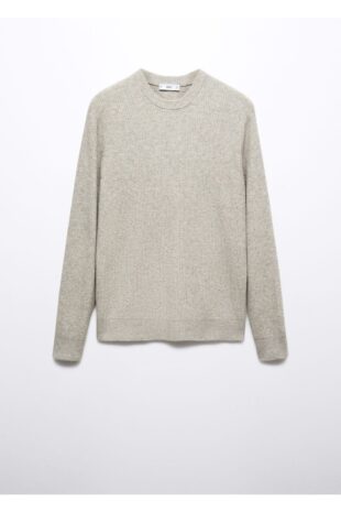 بافت بژ مردانه مانگو 57087722