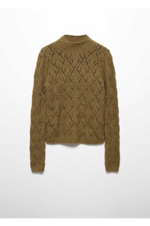 بافت خاکی زنانه مانگو 57007742