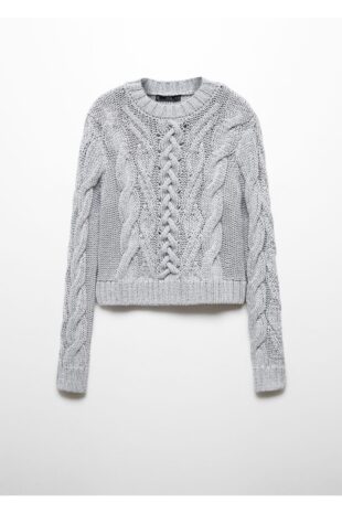 بافت نقره اي زنانه مانگو 57007774