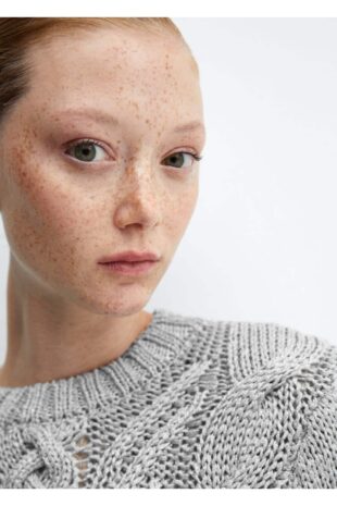 بافت نقره اي زنانه مانگو 57007774