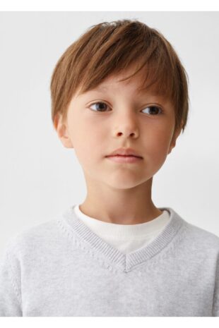 بافت خاکستری پسرانه مانگو 57053798