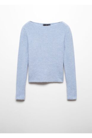 بافت آبی زنانه مانگو 57005815