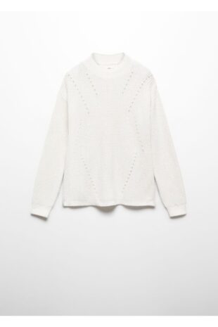 بافت سفید دخترانه مانگو 57033265