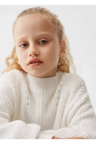 بافت سفید دخترانه مانگو 57033265