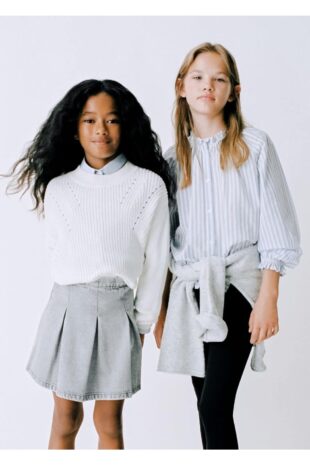 بافت سفید دخترانه مانگو 57033265