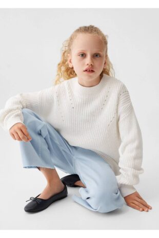 بافت سفید دخترانه مانگو 57033265