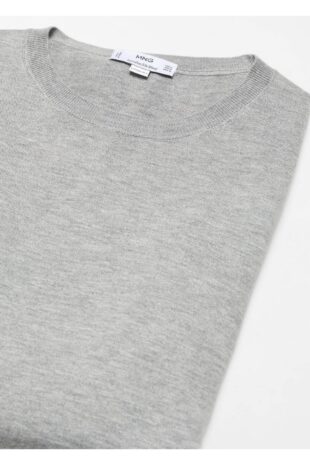 بافت خاکستری مردانه مانگو 57065956