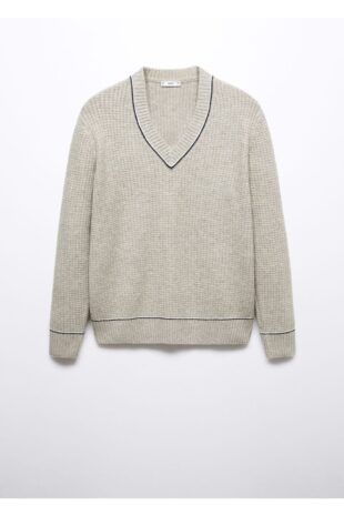 بافت خاکستری مردانه مانگو 57007726