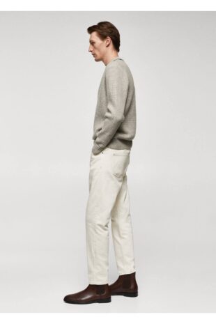 بافت خاکستری مردانه مانگو 57007726