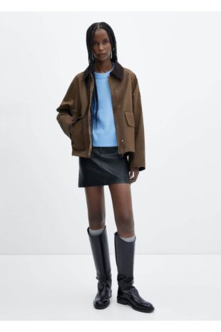 بافت آبی زنانه مانگو 57007739