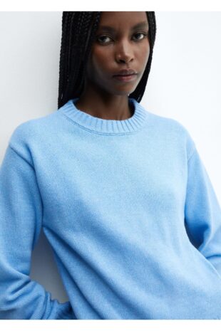 بافت آبی زنانه مانگو 57007739