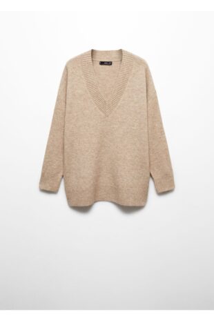 بافت بژ زنانه مانگو 57007751