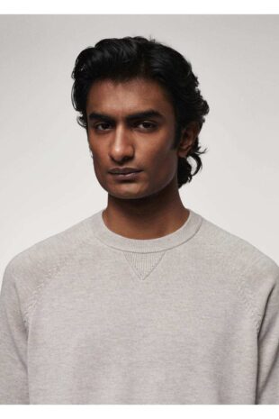 بافت بژ مردانه مانگو 57010741