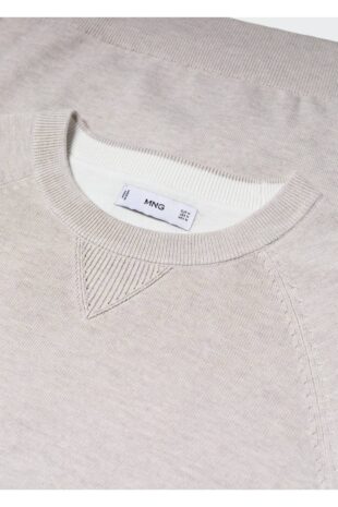 بافت بژ مردانه مانگو 57010741