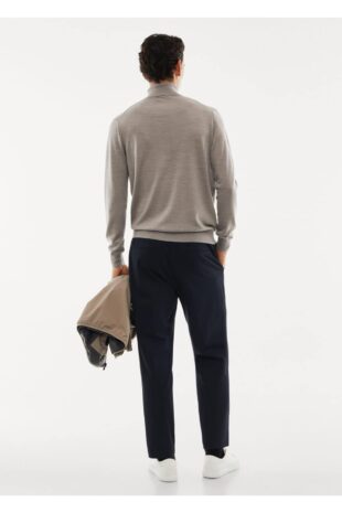 بافت بژ مردانه مانگو 57004764