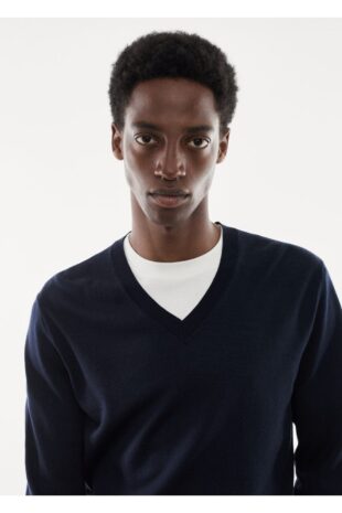 بافت لاجورد مردانه مانگو 57004767