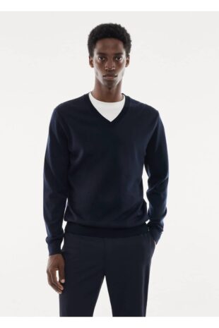 بافت لاجورد مردانه مانگو 57004767