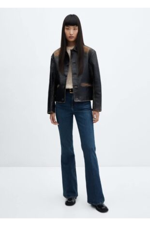 بافت صورتی زنانه مانگو 57007738