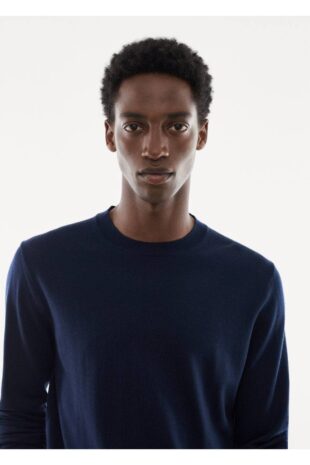 بافت لاجورد مردانه مانگو 57014763