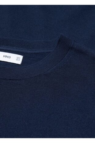 بافت لاجورد مردانه مانگو 57014763