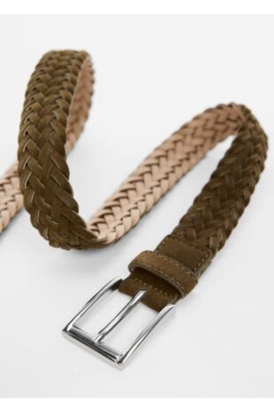 کمربند خاکی مردانه مانگو 57010650