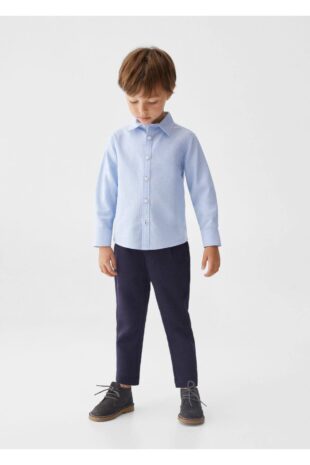 پیراهن آبی پسرانه مانگو 57000760