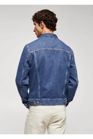 کت آبی مردانه مانگو 57002523