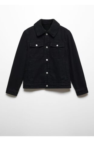 کت سیاه مردانه مانگو 57037709