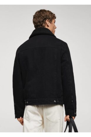 کت سیاه مردانه مانگو 57037709