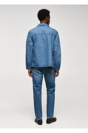 کت آبی مردانه مانگو 57064415