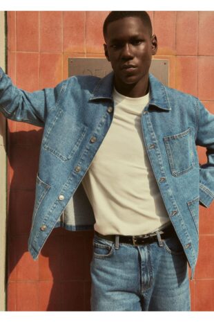 کت آبی مردانه مانگو 57064415