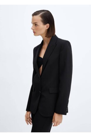 کت سیاه زنانه مانگو 57079093
