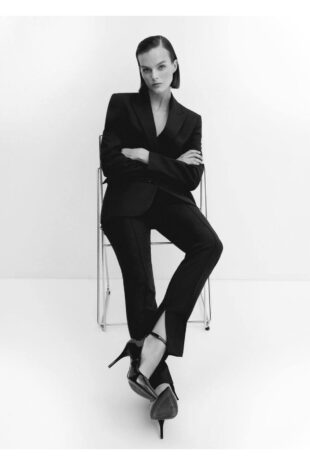 کت سیاه زنانه مانگو 57079093