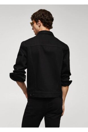 کت سیاه مردانه مانگو 57092517