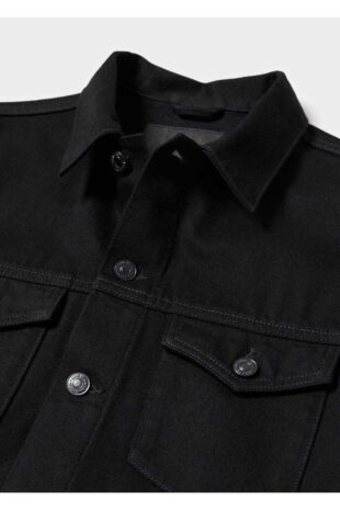 کت سیاه مردانه مانگو 57092517