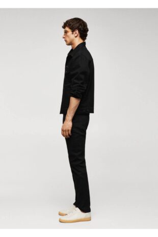 کت سیاه مردانه مانگو 57092517